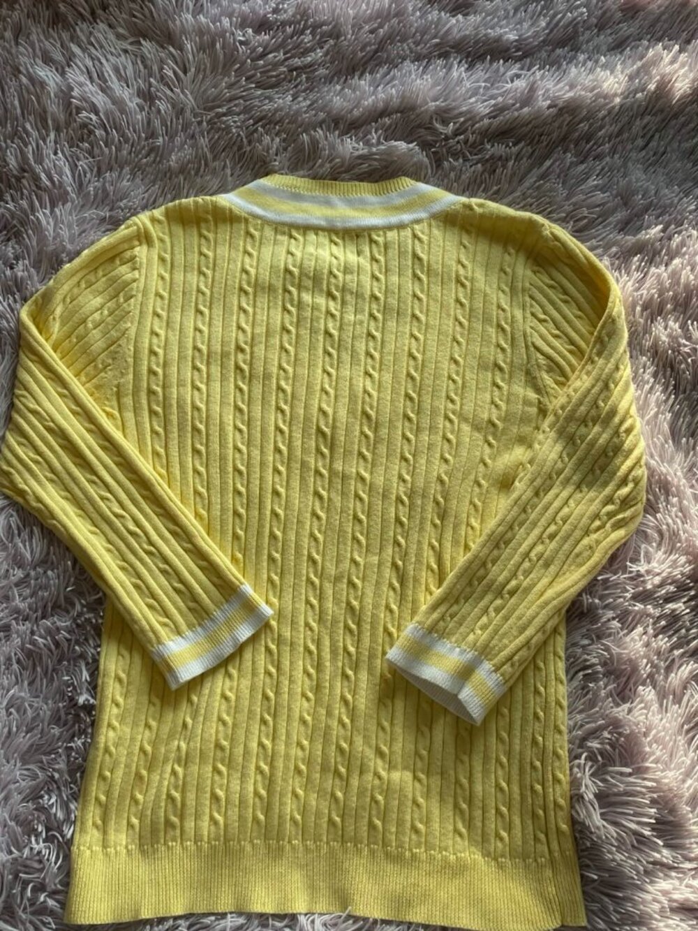 Chaps Women's Yellow Sweater - Picture 2 of 3